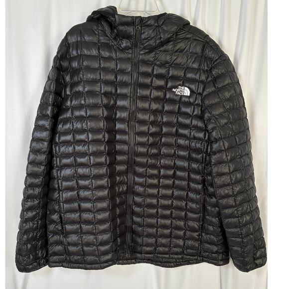 The North Face ThermoBall Eco Hoodie 2.0 Jacket Mens XXXL Black Puffer Quilted - Picture 1 of 11